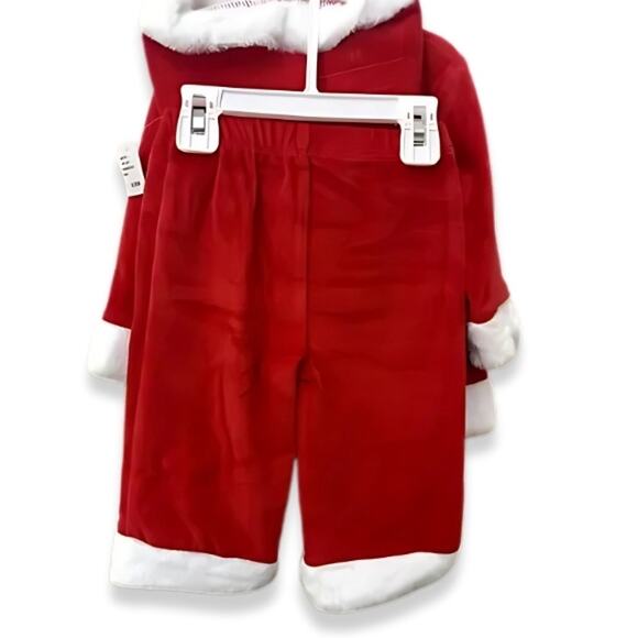 Koala Kids Santa Outfit Long-Sleeve Top Bottoms & Hat Multicolor 6-9 Months NWT - Picture 4 of 7